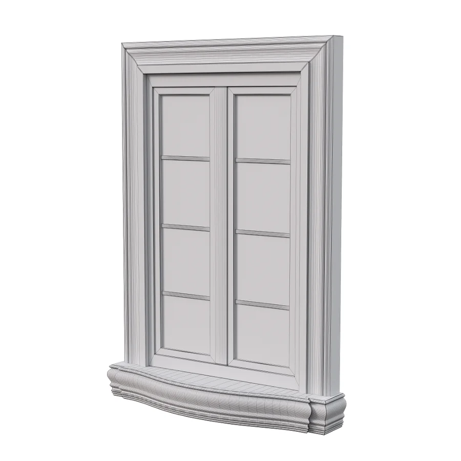 Architectural Classic Window 3D Model 17 Image 3