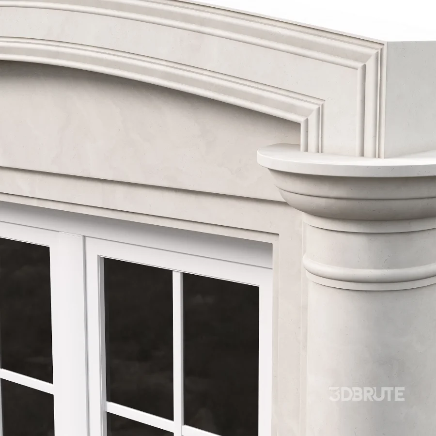 Architectural Classic Window 3D Model 14 Image 8