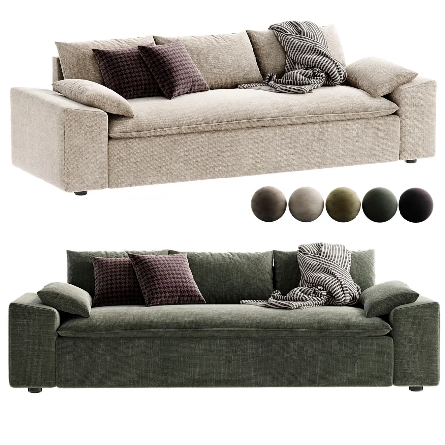 Algora White Performance Fabric Sleeper Sofa Image 2