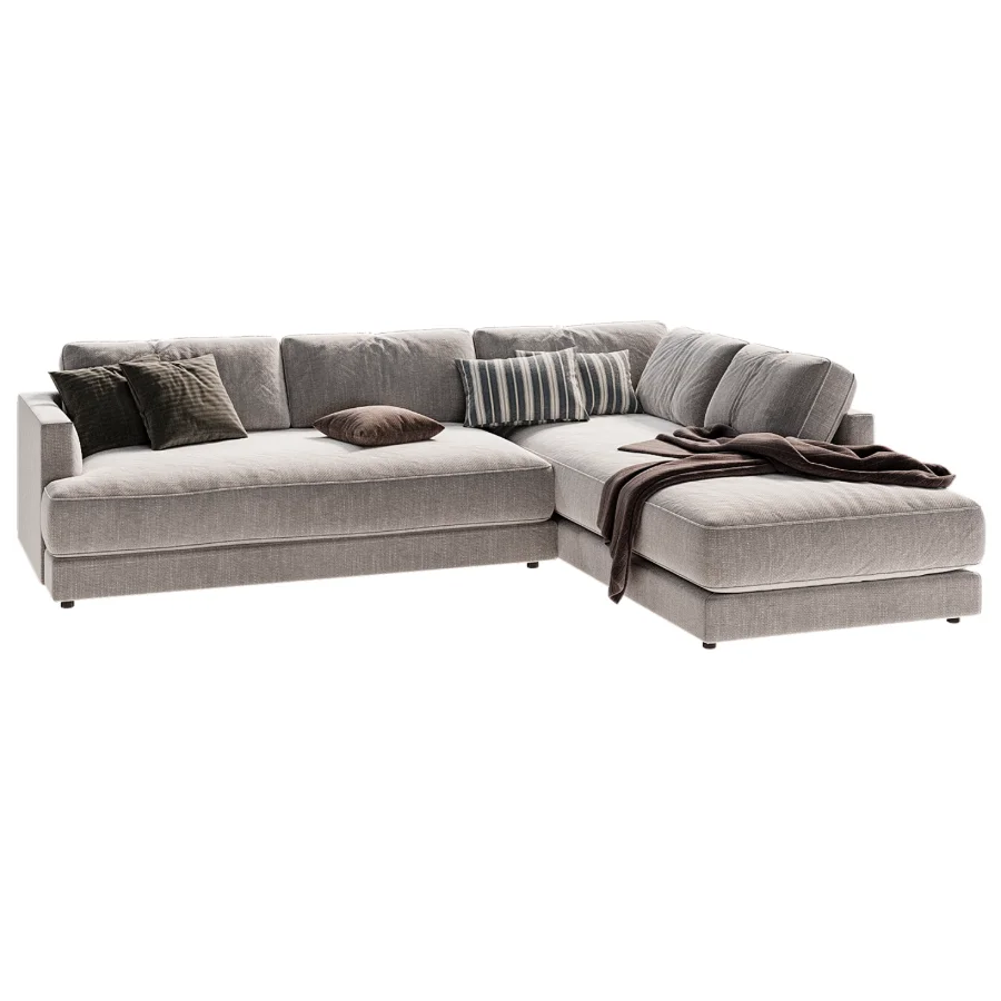 Haven 2 Piece Bumper Chaise Sectional Image 1