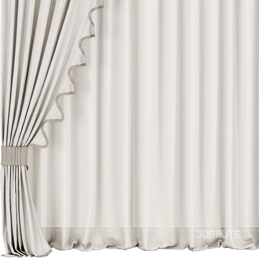 Silk and Cotton Curtain Set 125 Image 3
