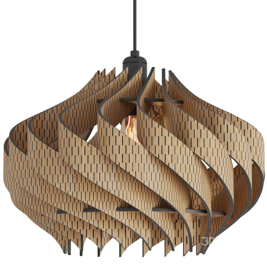 Natural Oak Lamp Image 3