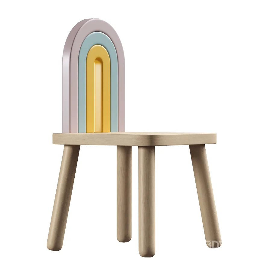 Rainbow Kids Chair Image 1