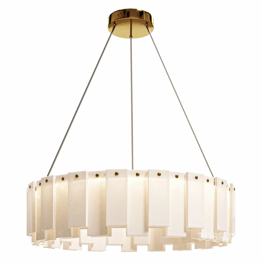 Celestial Alabaster Round Chandelier Image 3