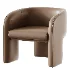 Modern Simple Style Solid Color Barrel Chair - Thumbnail 3