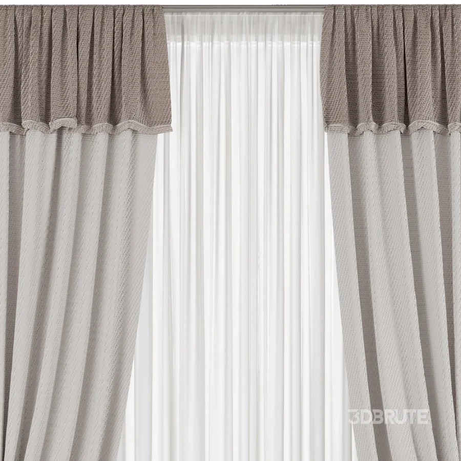 Silk and Cotton Curtain Set 129 Image 3