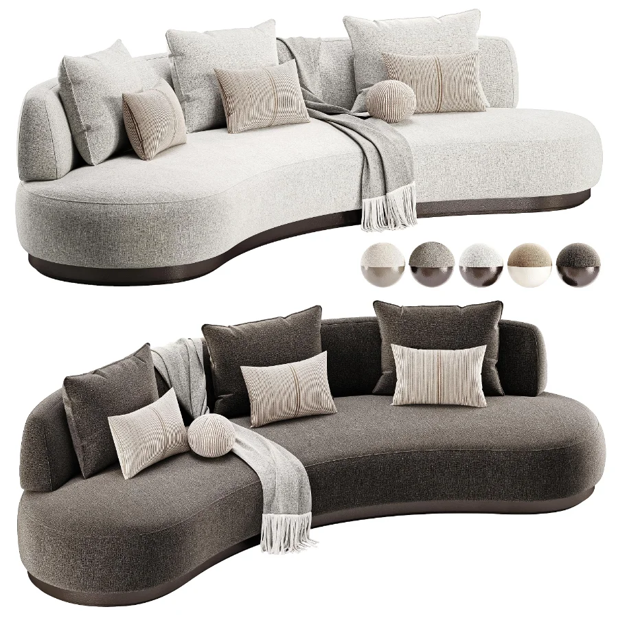 Amalfi Kidney Sofa-Harbour Image 2