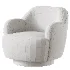 Spring Modern Upholstered Swivel Accent Chair - Thumbnail 5