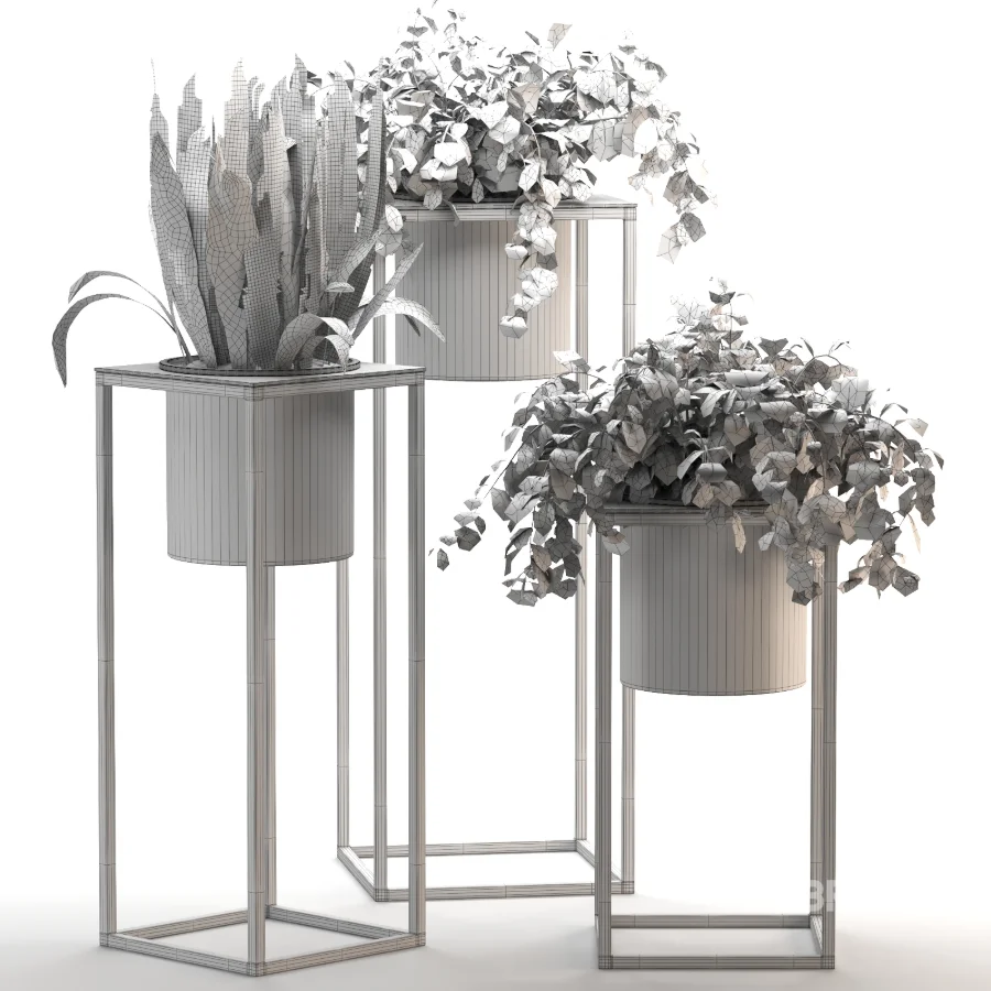 Metal Plant Set 12 Image 2