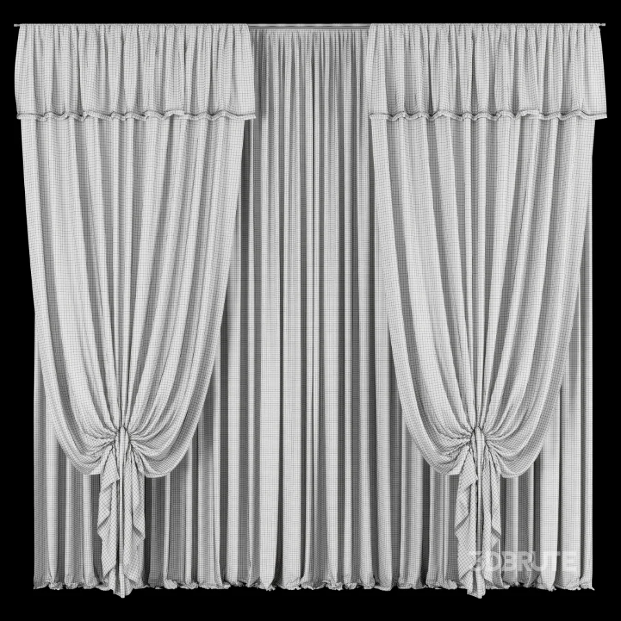 Silk and Cotton Curtain Set 129 Image 5