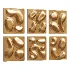 Wall Sculpture Set Modern Gold Relief 27 - Thumbnail 1