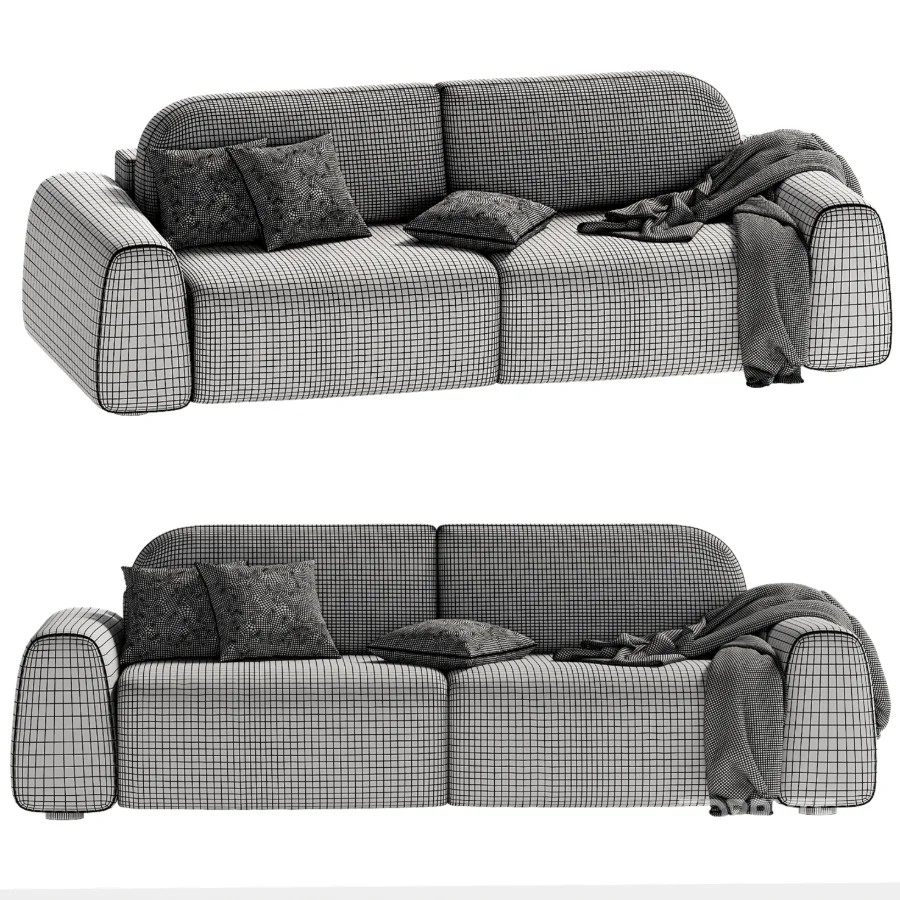 Диван прямой Лилт,divan lilt bucle silver Image 6