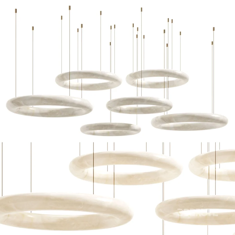 Aurelia Alabaster Ring Pendant Light 2 Image 6