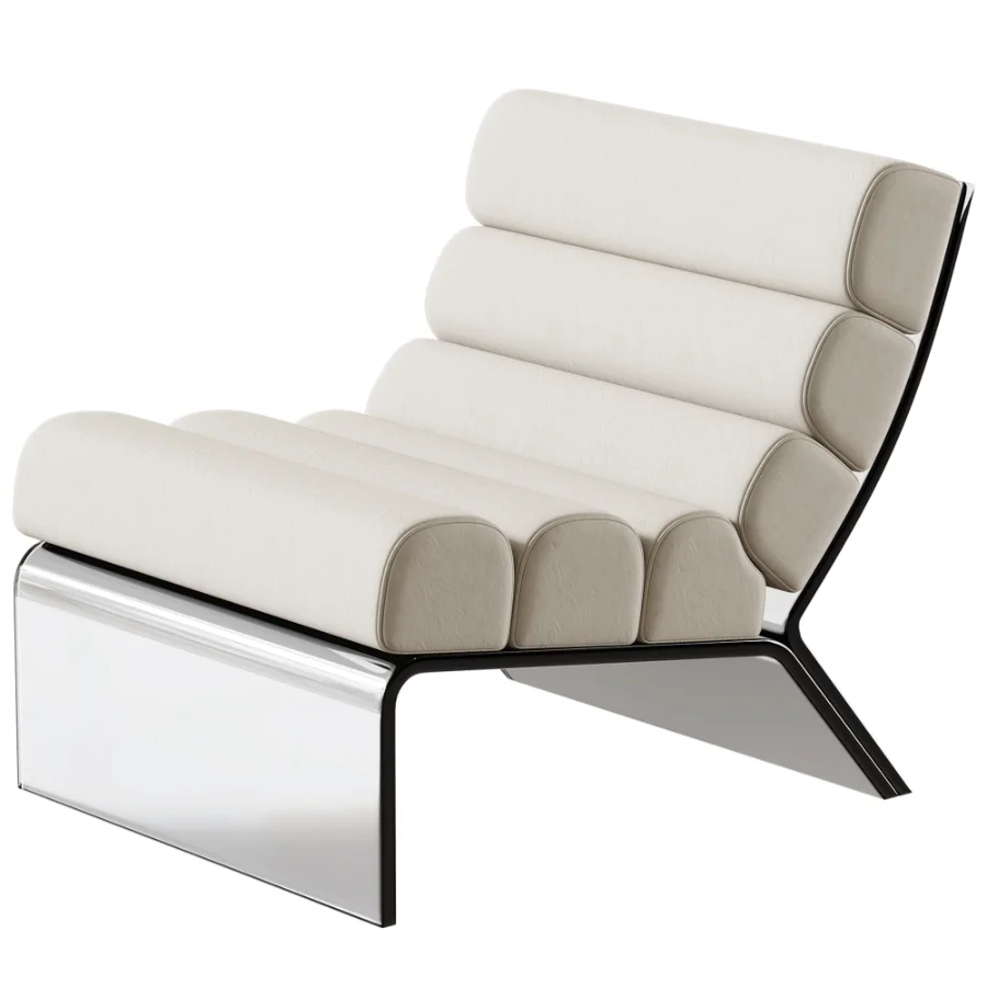 Brialle Boucle Upholstered Armless Accent Chair Image 2