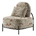 Yellow Linen Accent Chair - Thumbnail 3