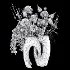 Verdelle Botanical Vase Set 059 - Thumbnail 6