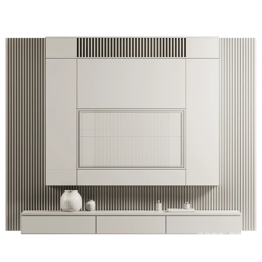 TV wall set 001 Image 5