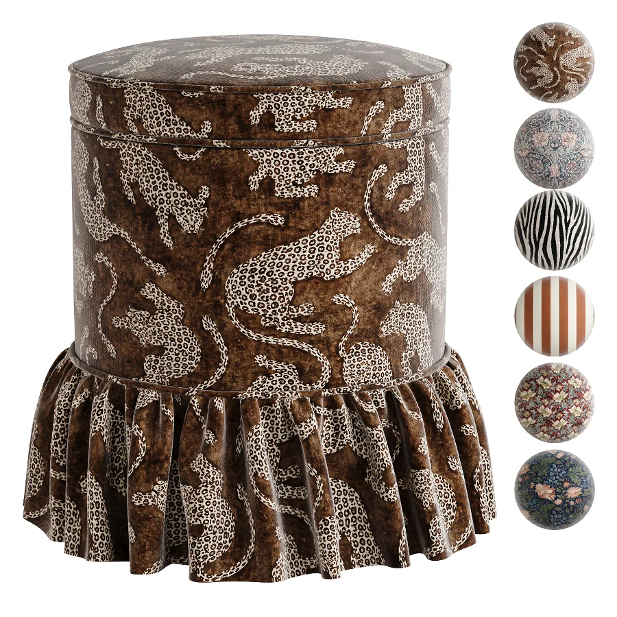 Aurora Footstool pouf Image 5