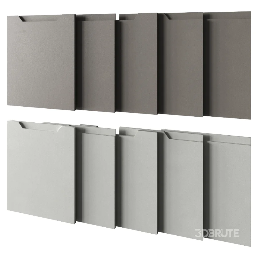 Modern Kitchen Fronts with Integrated Handle Image 1