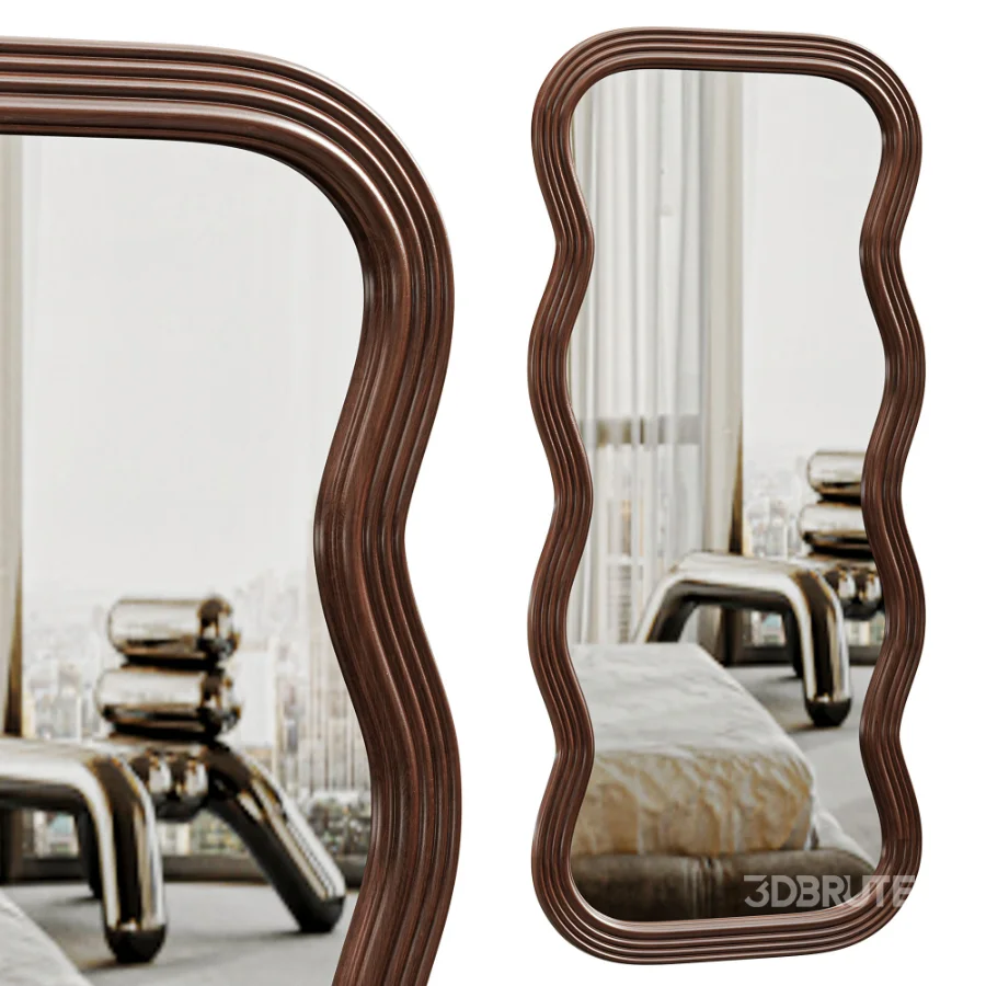 Frances Natural Floor Mirror Image 3