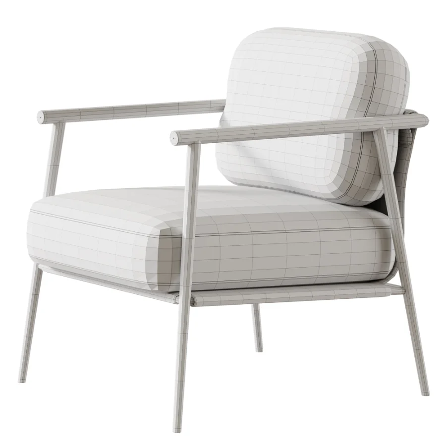 Telso Chenille Olive Armchair Image 4