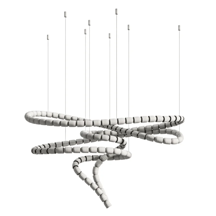 Gabriel Spiral LED Chandelier Image 6