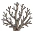 Chrome Coral Tree Wall Sculptural Decor - Thumbnail 1