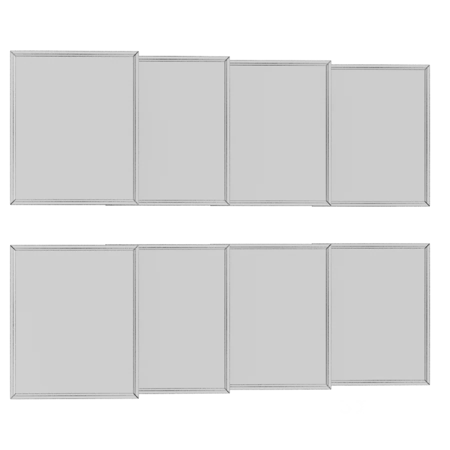 Glass Kitchen Cabinet Fronts Set Image 3