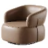 Hillip 360 Rotation Modern Barrel Chair - Thumbnail 5