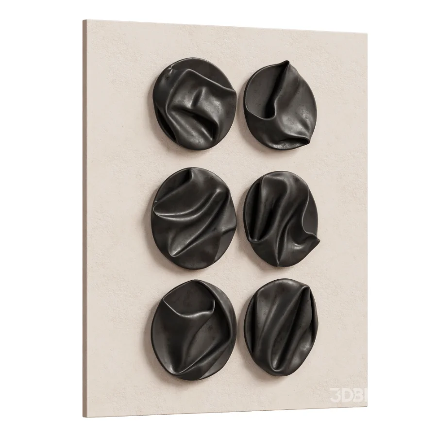 Wall Decor Abstract Folded Round Metal Panel 22 Image 2
