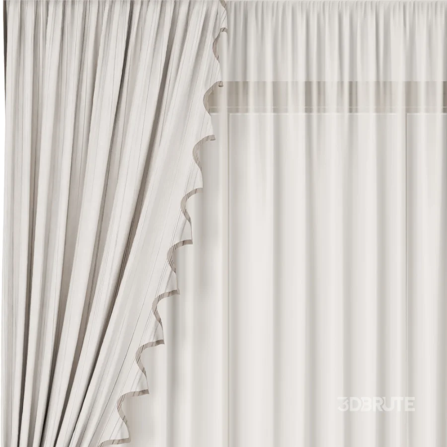 Silk and Cotton Curtain Set 125 Image 2
