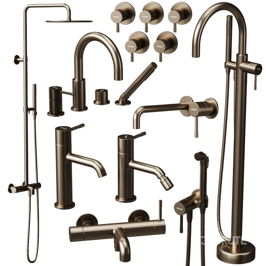 BOHEME UNO Faucet & Shower Set Image 4