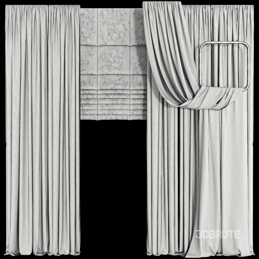 Silk and Cotton Curtain Set 123 Image 6
