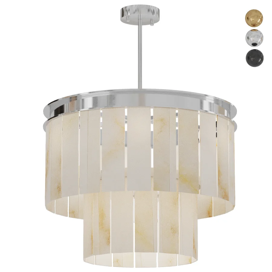 Afralia Marble Ceiling Chandelier Set3 Image 2