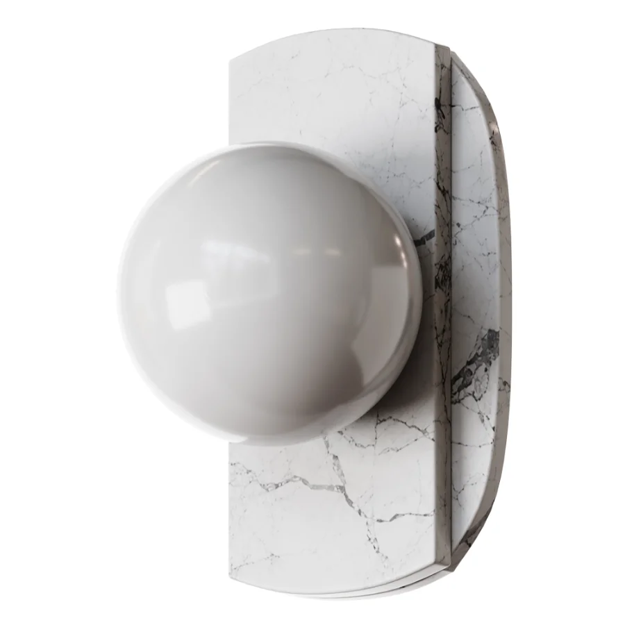 Neptune Travertine Wall Sconce Image 3