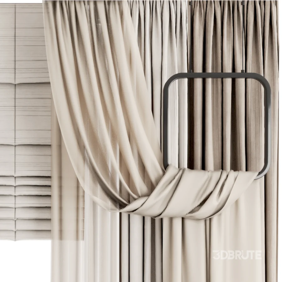 Silk and Cotton Curtain Set 123 Image 4