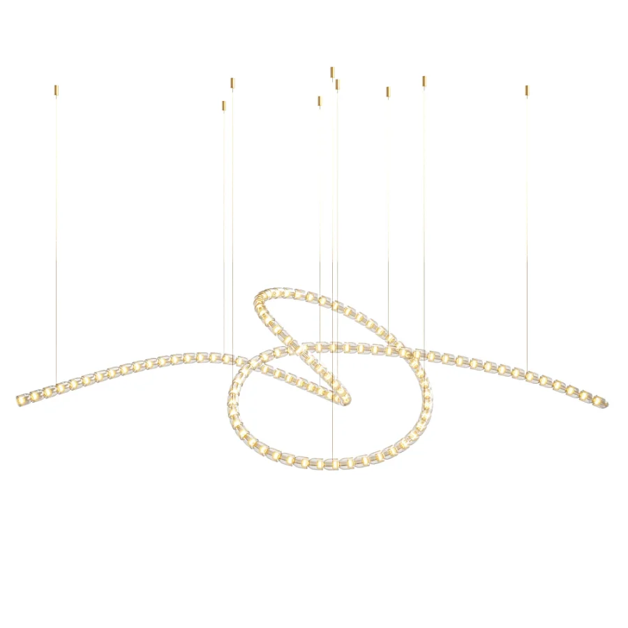 Gabriel Twist LED Chandelier Image 2