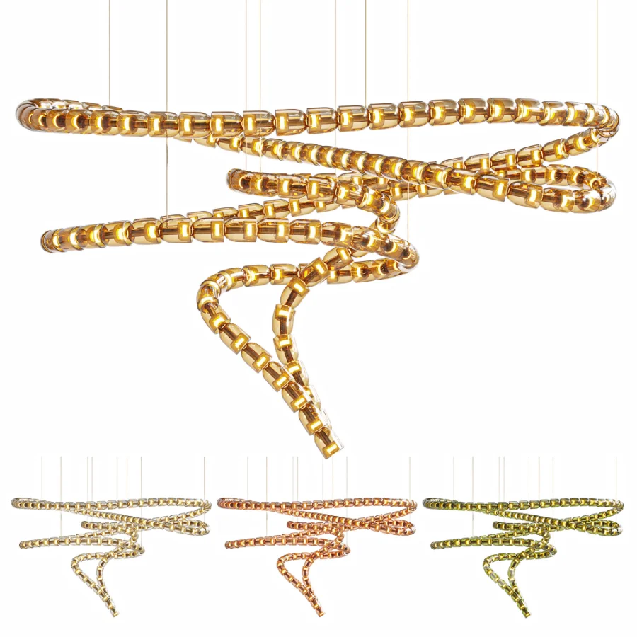 Gabriel Spiral LED Chandelier Image 7