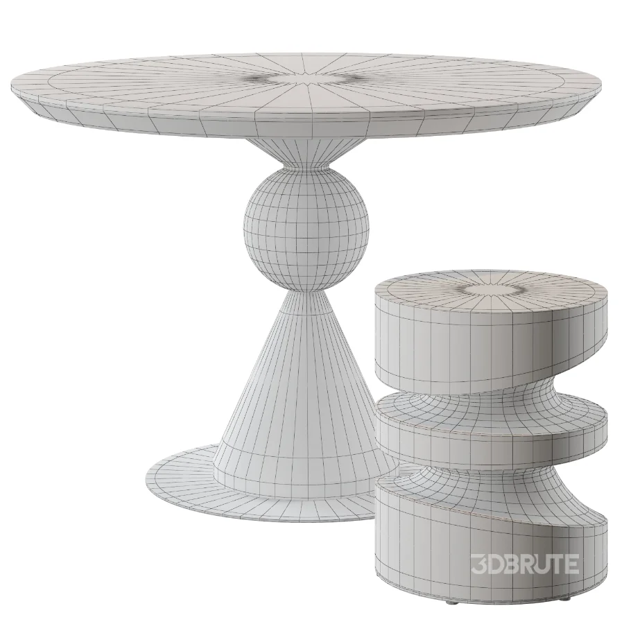 Circus Table & Tornado Stool | Riva1920 Image 3
