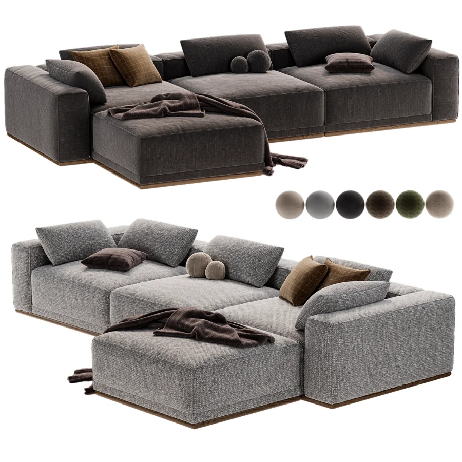 Yogi Sofa Chaise Sectional Image 4