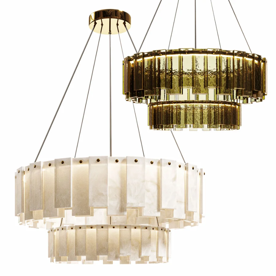 Celestial Alabaster Round Chandelier 2 Image 5