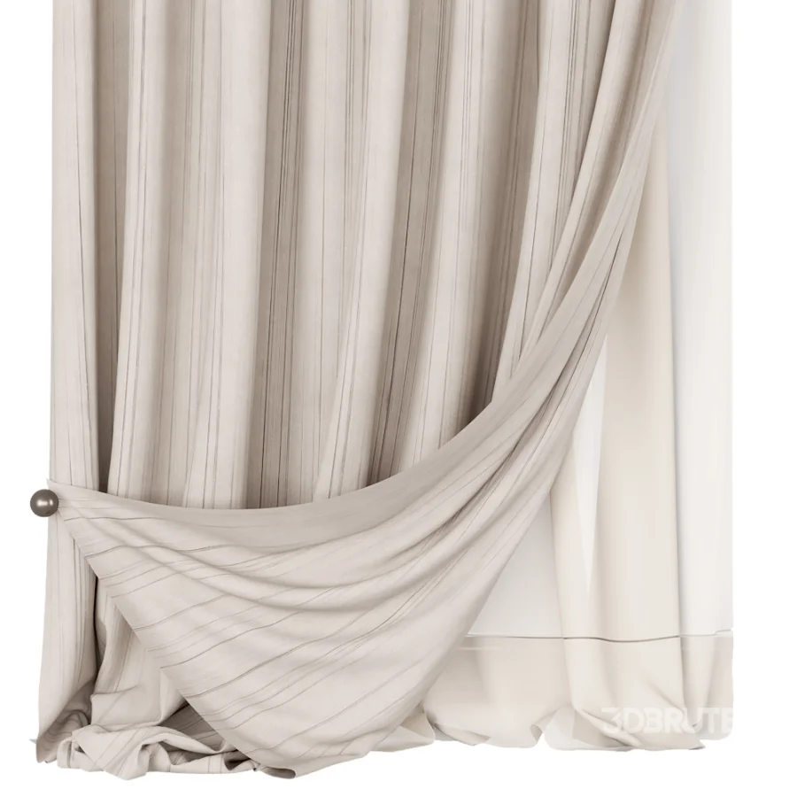 Silk and Cotton Curtain Set 128 Image 3