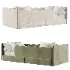 Cozy Ivory Boucle Low Profile Kids Bed - Thumbnail 4
