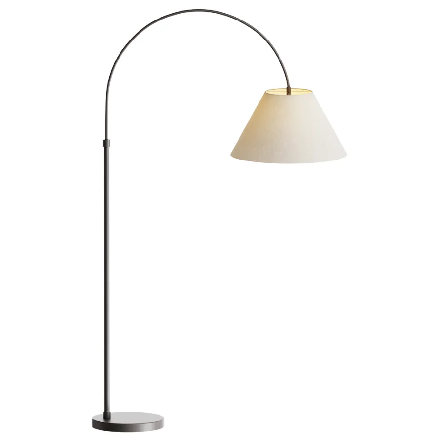 Sinclair Metal Arc Sectional Floor Lamp Image 4