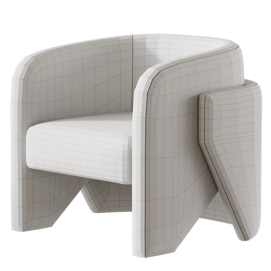 Contemporary Minimalist Armchair Image 6