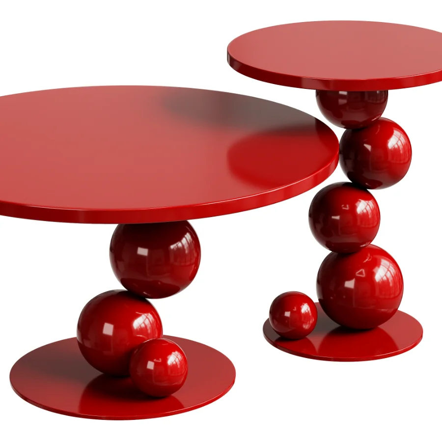 Coffee Table Cherry Set Image 3