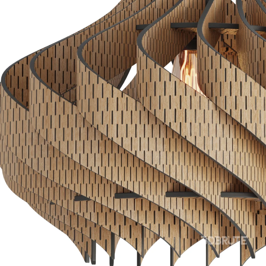 Natural Oak Lamp Image 4
