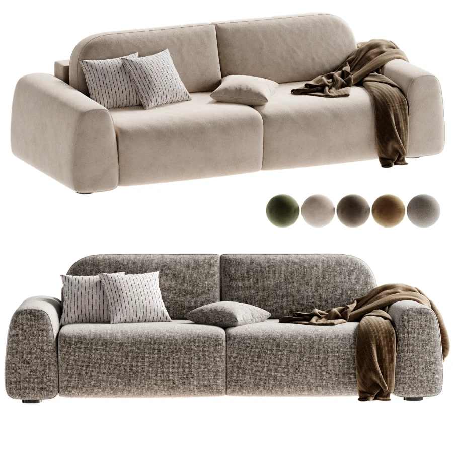 Диван прямой Лилт,divan lilt bucle silver Image 5