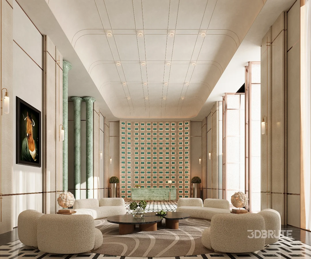 Modern living room lobby Image 1