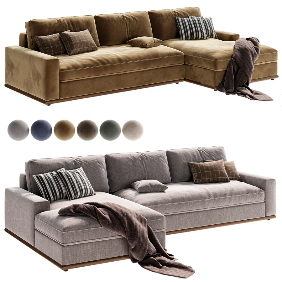 Ethan 2 Piece Chaise Sectional Image 4